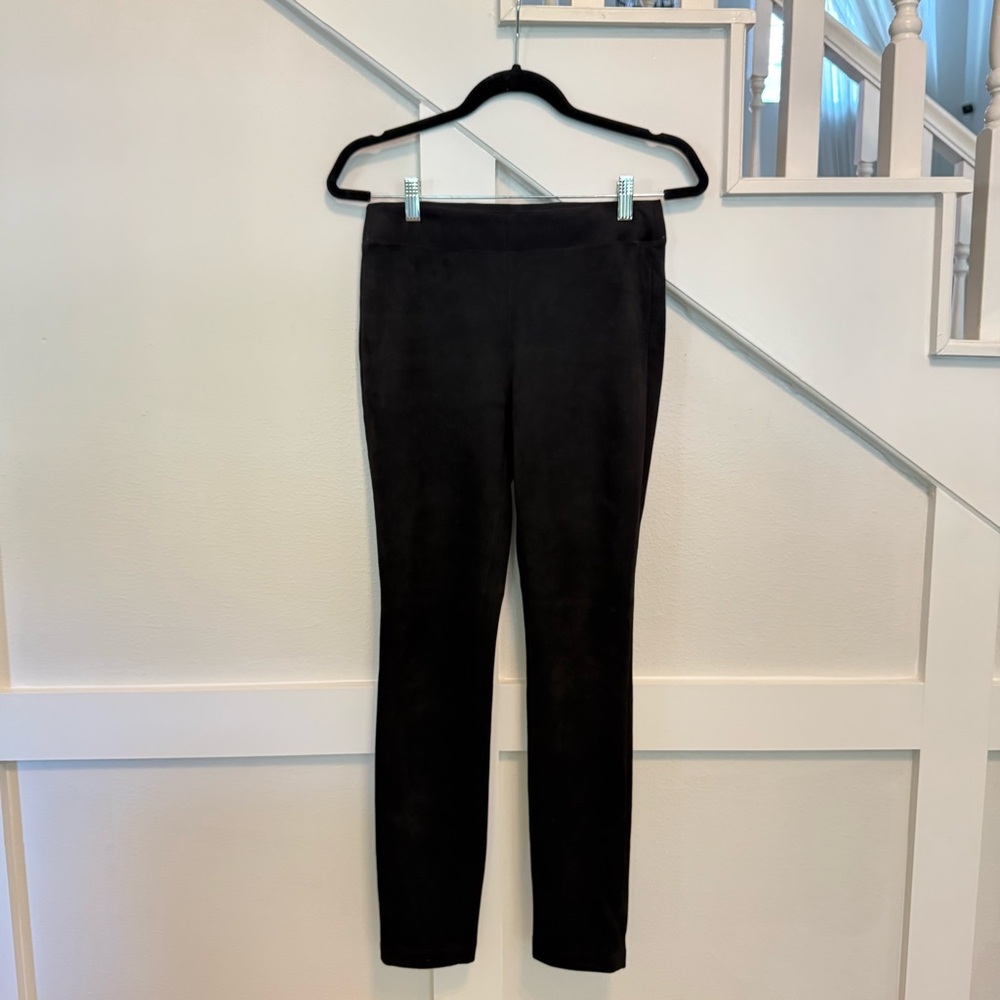 Max Studio Black Slim Suede like Pants size S